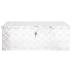 vidaXL Cutie de depozitare, argintiu, 80x39x30 cm, aluminiu vidaXL Cutie de depozitare, argintiu, 80x39x30 cm, aluminiu