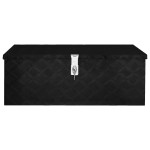 vidaXL Cutie de depozitare, negru, 80x39x30 cm, aluminiu vidaXL Cutie de depozitare, negru, 80x39x30 cm, aluminiu