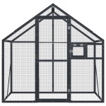 vidaXL Volieră de păsări, antracit, 179x100x185 cm, aluminiu