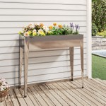 vidaXL Jardinieră de grădină, 100,5x40,5x90 cm, oțel galvanizat vidaXL Jardinieră de grădină, 100,5x40,5x90 cm, oțel galvanizat