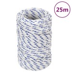 vidaXL Frânghie de barcă, alb, 2 mm, 25 m, polipropilenă vidaXL Frânghie de barcă, alb, 2 mm, 25 m, polipropilenă