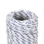 vidaXL Frânghie de barcă, alb, 2 mm, 100 m, polipropilenă vidaXL Frânghie de barcă, alb, 2 mm, 100 m, polipropilenă