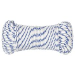 vidaXL Frânghie de barcă, alb, 3 mm, 50 m, polipropilenă vidaXL Frânghie de barcă, alb, 3 mm, 50 m, polipropilenă