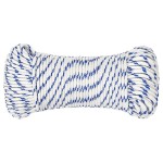 vidaXL Frânghie de barcă, alb, 4 mm, 25 m, polipropilenă vidaXL Frânghie de barcă, alb, 4 mm, 25 m, polipropilenă