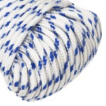 vidaXL Frânghie de barcă, alb, 4 mm, 50 m, polipropilenă vidaXL Frânghie de barcă, alb, 4 mm, 50 m, polipropilenă