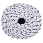 vidaXL Frânghie de barcă, alb, 8 mm, 25 m, polipropilenă vidaXL Frânghie de barcă, alb, 8 mm, 25 m, polipropilenă