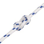 vidaXL Frânghie de barcă, alb, 8 mm, 50 m, polipropilenă vidaXL Frânghie de barcă, alb, 8 mm, 50 m, polipropilenă