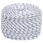 vidaXL Frânghie de barcă, alb, 10 mm, 25 m, polipropilenă vidaXL Frânghie de barcă, alb, 10 mm, 25 m, polipropilenă
