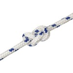 vidaXL Frânghie de barcă, alb, 12 mm, 25 m, polipropilenă vidaXL Frânghie de barcă, alb, 12 mm, 25 m, polipropilenă