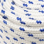 vidaXL Frânghie de barcă, alb, 12 mm, 100 m, polipropilenă vidaXL Frânghie de barcă, alb, 12 mm, 100 m, polipropilenă
