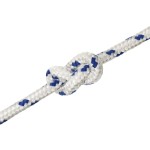 vidaXL Frânghie de barcă, alb, 12 mm, 100 m, polipropilenă vidaXL Frânghie de barcă, alb, 12 mm, 100 m, polipropilenă