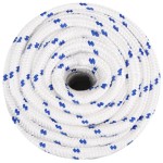 vidaXL Frânghie de barcă, alb, 20 mm, 25 m, polipropilenă vidaXL Frânghie de barcă, alb, 20 mm, 25 m, polipropilenă