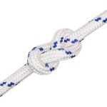 vidaXL Frânghie de barcă, alb, 20 mm, 50 m, polipropilenă vidaXL Frânghie de barcă, alb, 20 mm, 50 m, polipropilenă