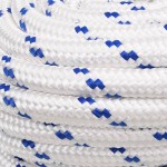 vidaXL Frânghie de barcă, alb, 20 mm, 100 m, polipropilenă vidaXL Frânghie de barcă, alb, 20 mm, 100 m, polipropilenă