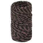 vidaXL Frânghie de barcă, negru, 2 mm, 250 m, polipropilenă vidaXL Frânghie de barcă, negru, 2 mm, 250 m, polipropilenă