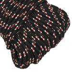 vidaXL Frânghie de barcă, negru, 4 mm, 25 m, polipropilenă vidaXL Frânghie de barcă, negru, 4 mm, 25 m, polipropilenă