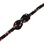 vidaXL Frânghie de barcă, negru, 5 mm, 50 m, polipropilenă vidaXL Frânghie de barcă, negru, 5 mm, 50 m, polipropilenă