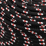 vidaXL Frânghie de barcă, negru, 6 mm, 25 m, polipropilenă vidaXL Frânghie de barcă, negru, 6 mm, 25 m, polipropilenă