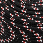 vidaXL Frânghie de barcă, negru, 8 mm, 25 m, polipropilenă vidaXL Frânghie de barcă, negru, 8 mm, 25 m, polipropilenă