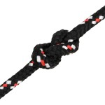 vidaXL Frânghie de barcă, negru, 10 mm, 25 m, polipropilenă