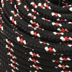 vidaXL Frânghie de barcă, negru, 12 mm, 100 m, polipropilenă vidaXL Frânghie de barcă, negru, 12 mm, 100 m, polipropilenă