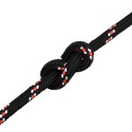 vidaXL Frânghie de barcă, negru, 16 mm, 100 m, polipropilenă vidaXL Frânghie de barcă, negru, 16 mm, 100 m, polipropilenă