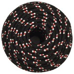 vidaXL Frânghie de barcă, negru, 18 mm, 25 m, polipropilenă