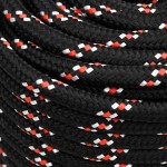 vidaXL Frânghie de barcă, negru, 18 mm, 25 m, polipropilenă