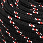 vidaXL Frânghie de barcă, negru, 20 mm, 50 m, polipropilenă vidaXL Frânghie de barcă, negru, 20 mm, 50 m, polipropilenă