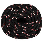 vidaXL Frânghie de barcă, negru, 20 mm, 100 m, polipropilenă vidaXL Frânghie de barcă, negru, 20 mm, 100 m, polipropilenă