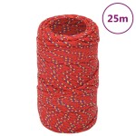 vidaXL Frânghie de barcă, roșu, 2 mm, 25 m, polipropilenă vidaXL Frânghie de barcă, roșu, 2 mm, 25 m, polipropilenă