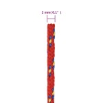 vidaXL Frânghie de barcă, roșu, 2 mm, 25 m, polipropilenă vidaXL Frânghie de barcă, roșu, 2 mm, 25 m, polipropilenă