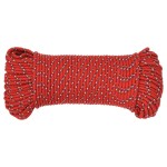 vidaXL Frânghie de barcă, roșu, 3 mm, 50 m, polipropilenă vidaXL Frânghie de barcă, roșu, 3 mm, 50 m, polipropilenă