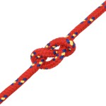 vidaXL Frânghie de barcă, roșu, 12 mm, 25 m, polipropilenă vidaXL Frânghie de barcă, roșu, 12 mm, 25 m, polipropilenă