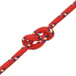 vidaXL Frânghie de barcă, roșu, 14 mm, 25 m, polipropilenă vidaXL Frânghie de barcă, roșu, 14 mm, 25 m, polipropilenă