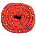 vidaXL Frânghie de barcă, roșu, 18 mm, 100 m, polipropilenă