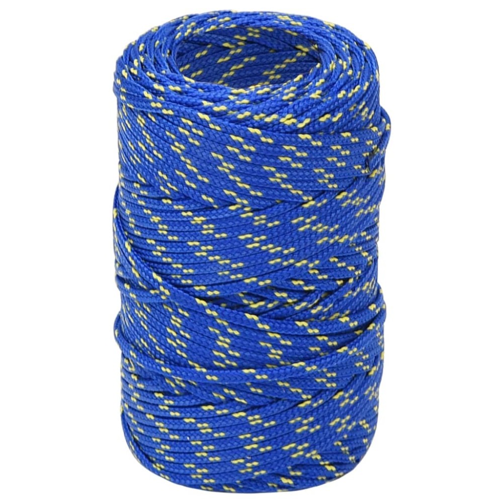 vidaXL Frânghie de barcă, albastru, 2 mm, 25 m, polipropilenă