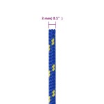 vidaXL Frânghie de barcă, albastru, 3 mm, 100 m, polipropilenă vidaXL Frânghie de barcă, albastru, 3 mm, 100 m, polipropilenă