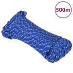vidaXL Frânghie de barcă, albastru, 3 mm, 500 m, polipropilenă vidaXL Frânghie de barcă, albastru, 3 mm, 500 m, polipropilenă