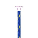 vidaXL Frânghie de barcă, albastru, 4 mm, 25 m, polipropilenă vidaXL Frânghie de barcă, albastru, 4 mm, 25 m, polipropilenă