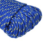 vidaXL Frânghie de barcă, albastru, 4 mm, 100 m, polipropilenă