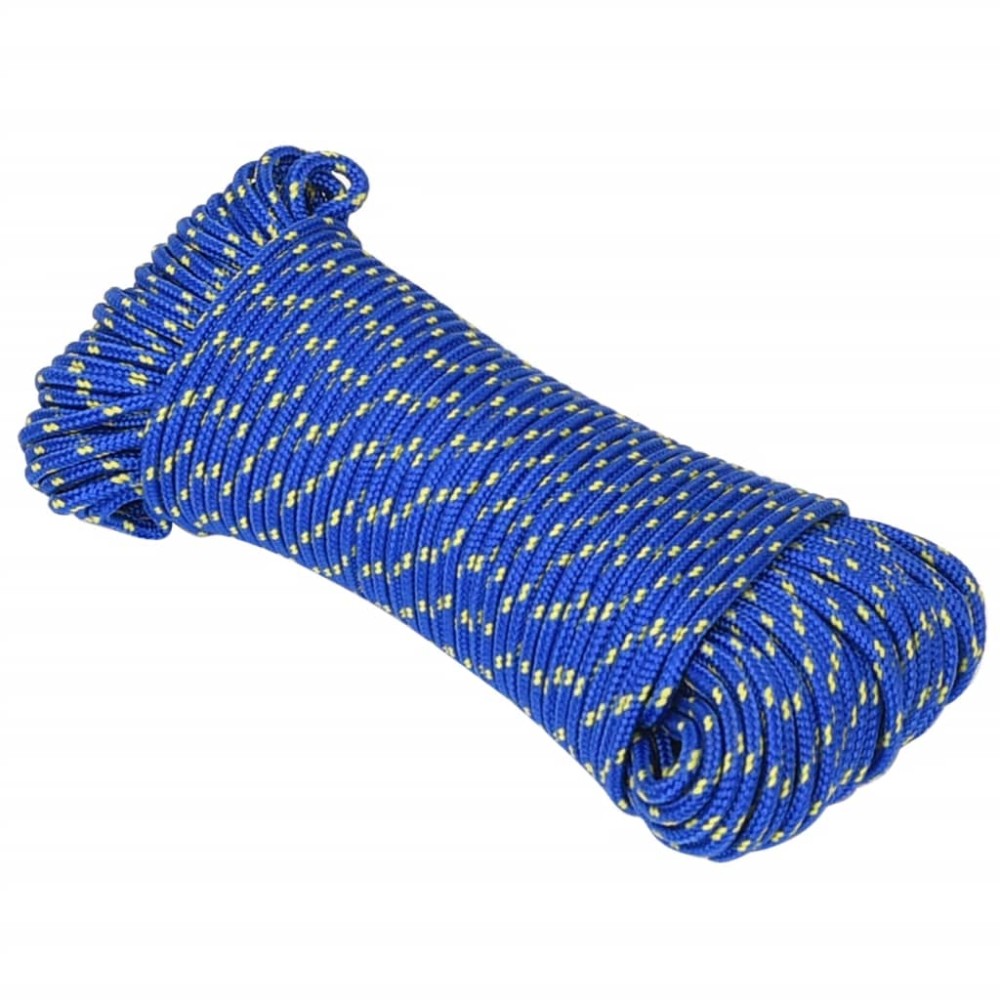 vidaXL Frânghie de barcă, albastru, 5 mm, 25 m, polipropilenă