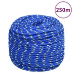 vidaXL Frânghie de barcă, albastru, 6 mm, 250 m, polipropilenă vidaXL Frânghie de barcă, albastru, 6 mm, 250 m, polipropilenă