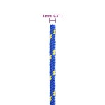 vidaXL Frânghie de barcă, albastru, 8 mm, 25 m, polipropilenă vidaXL Frânghie de barcă, albastru, 8 mm, 25 m, polipropilenă