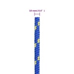 vidaXL Frânghie de barcă, albastru, 10 mm, 100 m, polipropilenă vidaXL Frânghie de barcă, albastru, 10 mm, 100 m, polipropilenă