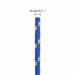vidaXL Frânghie de barcă, albastru, 10 mm, 500 m, polipropilenă vidaXL Frânghie de barcă, albastru, 10 mm, 500 m, polipropilenă
