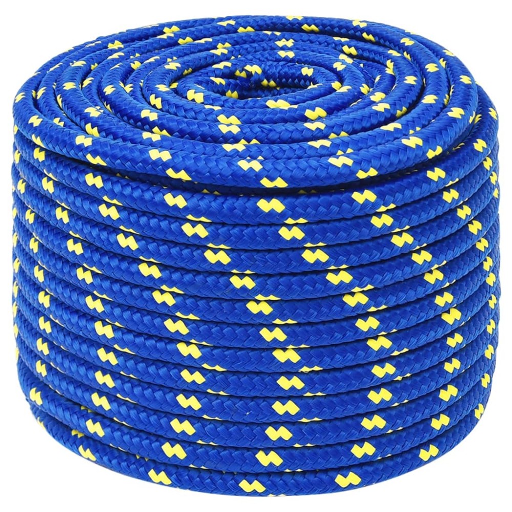 vidaXL Frânghie de barcă, albastru, 14 mm, 25 m, polipropilenă