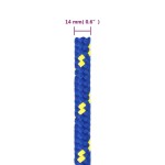 vidaXL Frânghie de barcă, albastru, 14 mm, 25 m, polipropilenă vidaXL Frânghie de barcă, albastru, 14 mm, 25 m, polipropilenă