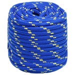 vidaXL Frânghie de barcă, albastru, 18 mm, 100 m, polipropilenă