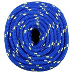 vidaXL Frânghie de barcă, albastru, 18 mm, 100 m, polipropilenă
